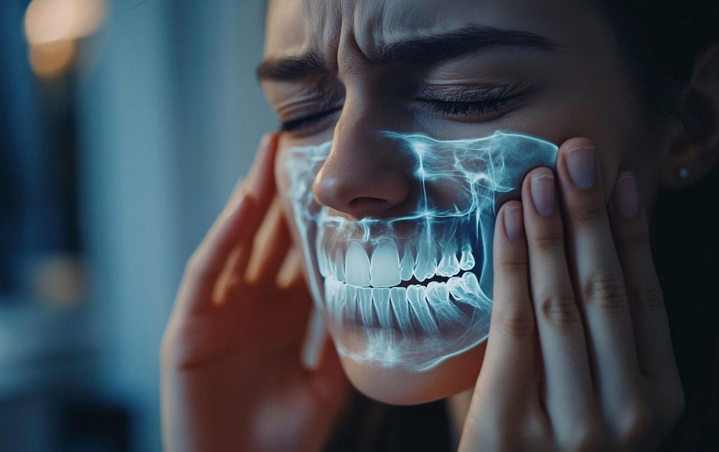 ai generated, tooth pain, toothache, teeth, x-ray, skull, pain, medical, discomfort, surreal, abstract, anatomy, health, jaw, skeleton, close-up, art, visual, intense, surrealism, face, bone, technology